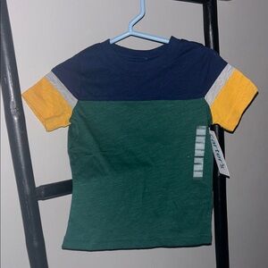 Carter's Short Sleeve Colorblock Tee - Navy, Green, Yellow